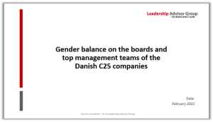 Gender balance on boards